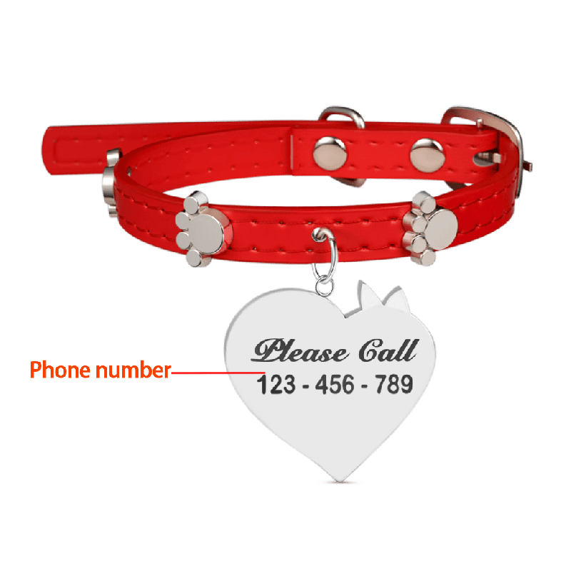 Heart Pet Tag & Collar Anti-Lost