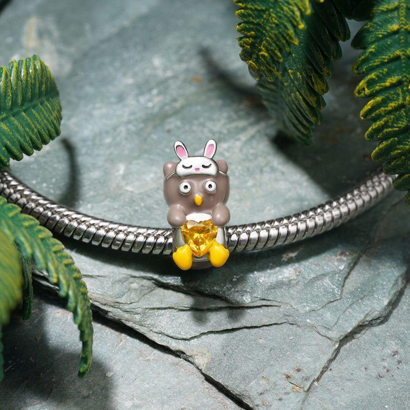 Owl Embraces Love Charm