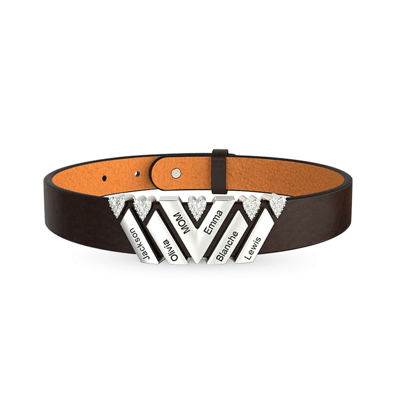 Black Punk DIY Leather Bracelet