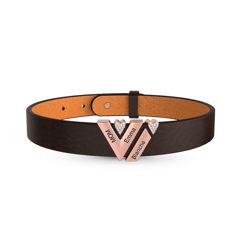 Black Punk DIY Leather Bracelet