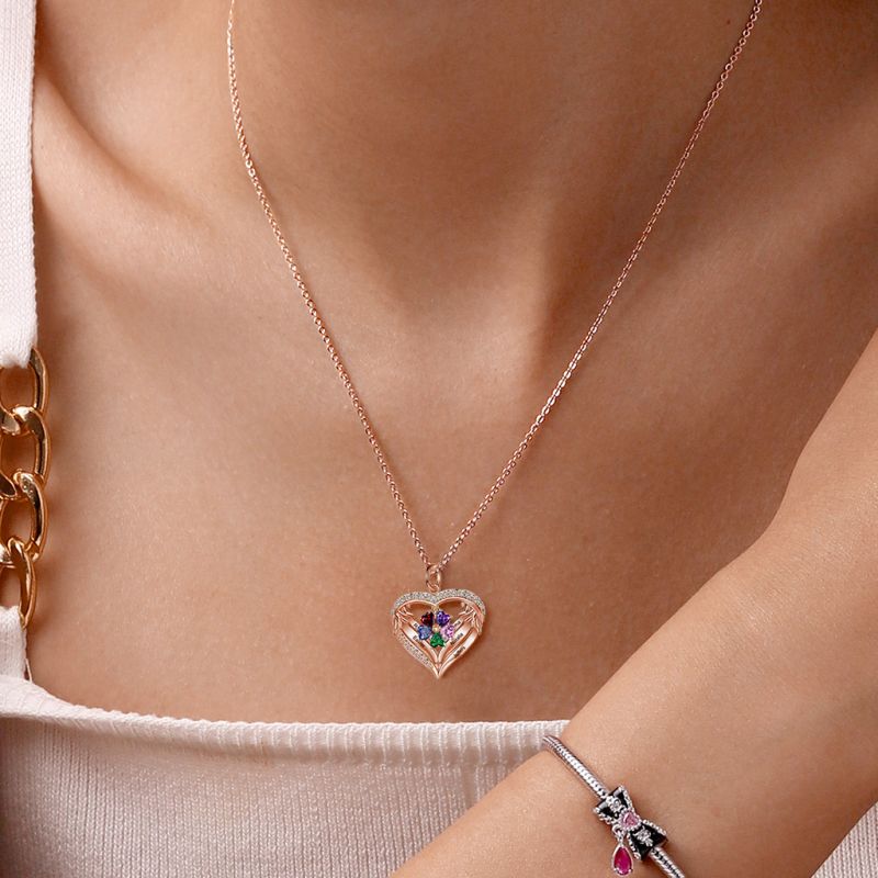 Infinite Love DIY Letters Heart Necklace