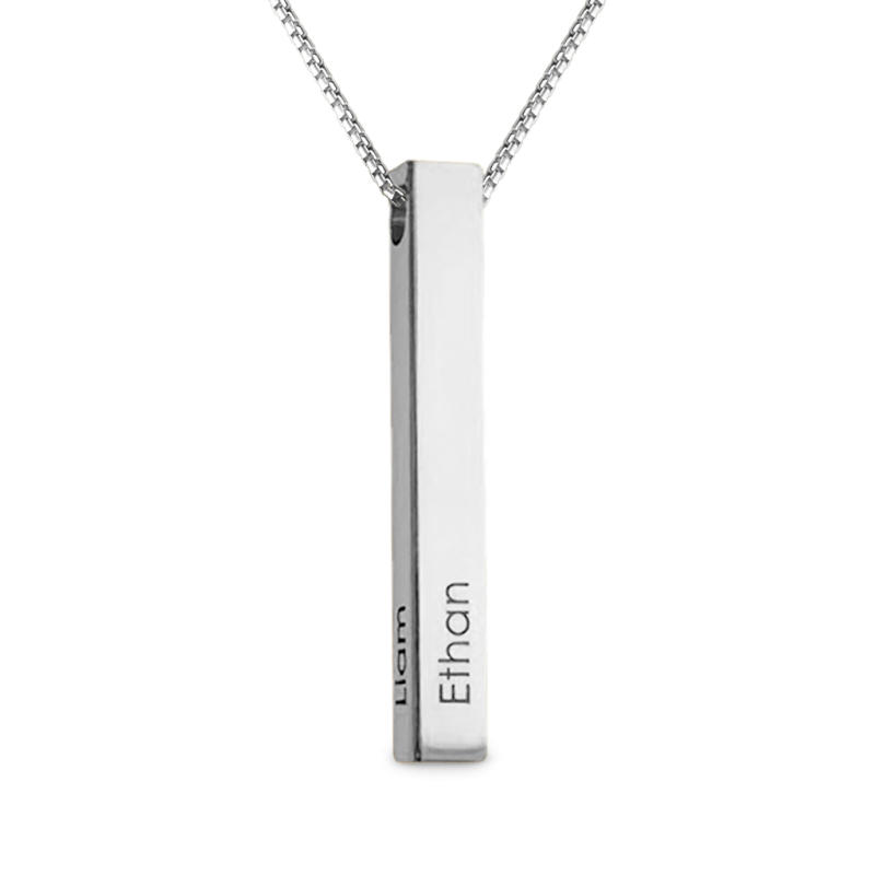 Three-dimensional Column Necklace