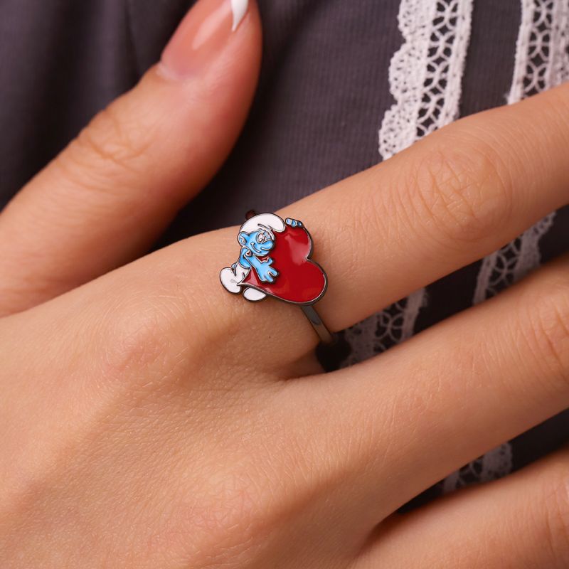 Smurfs Ring x Valentine Love Hefty Smurf