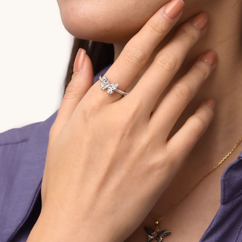 Butterfly Diamond Ring