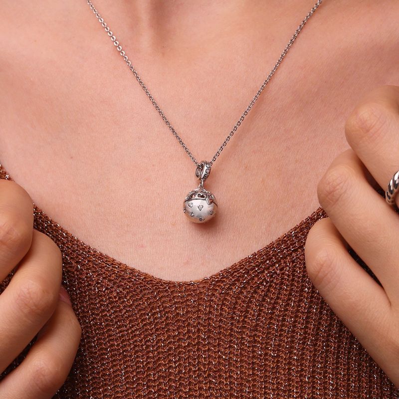 Surprise Ball with Birthstone Ring Pendant