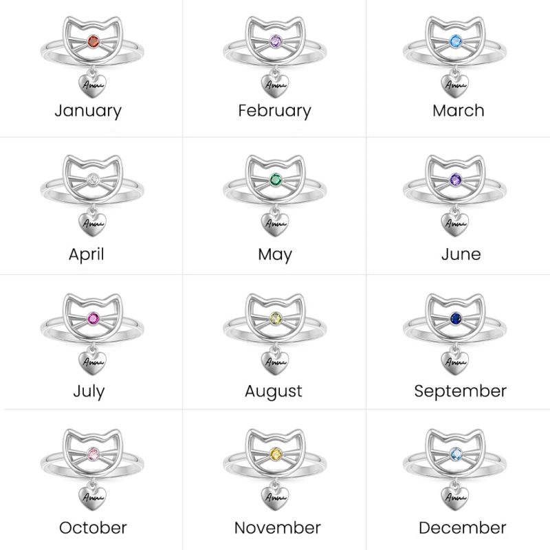 Personalized Cat Ring