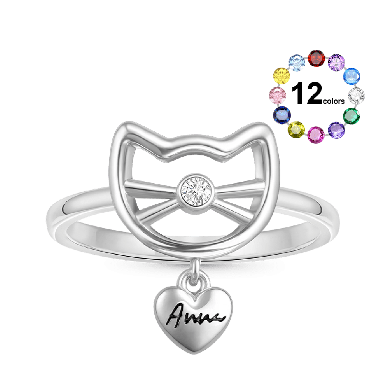 Personalized Cat Ring
