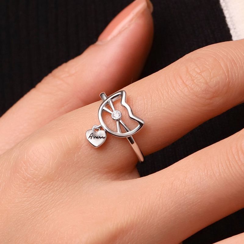 Personalized Cat Ring