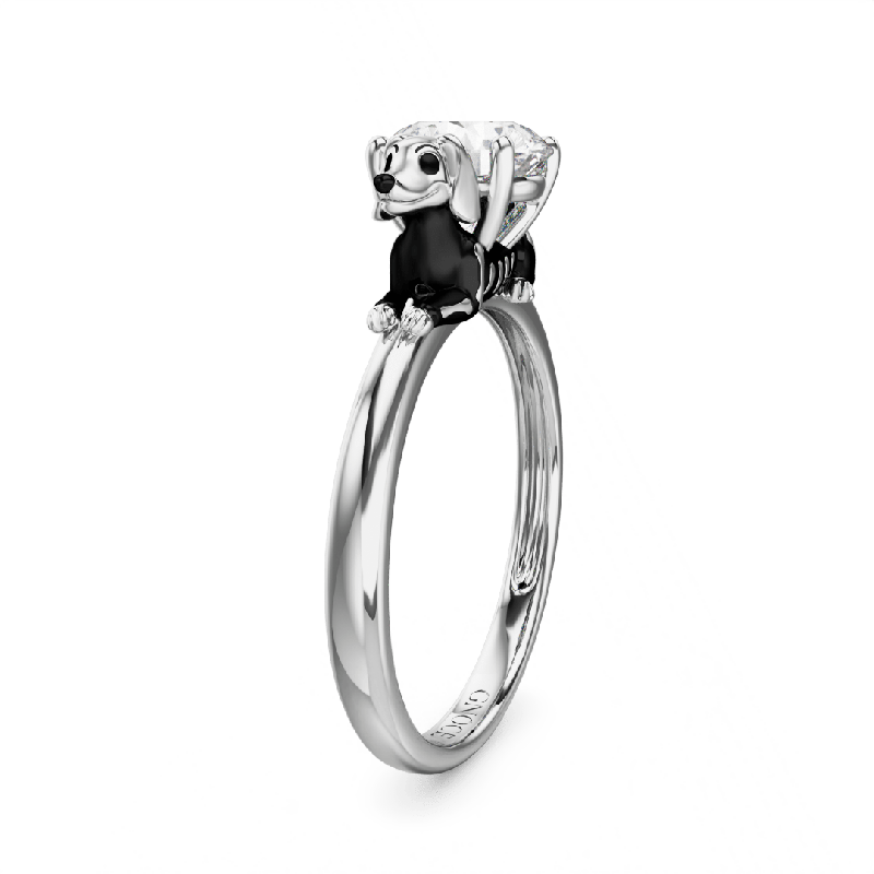 Skeleton Puppy Ring