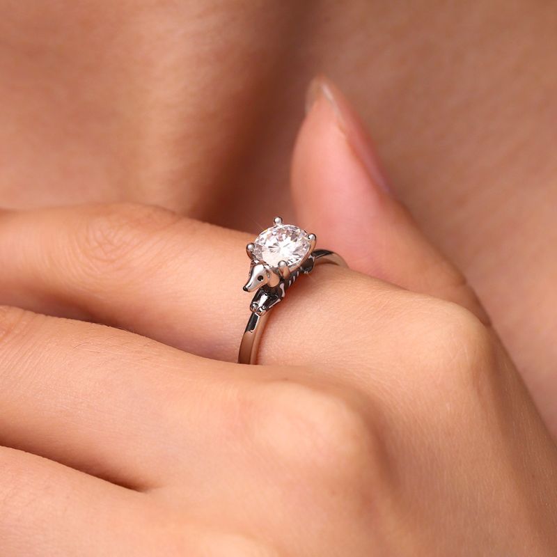 Skeleton Puppy Ring