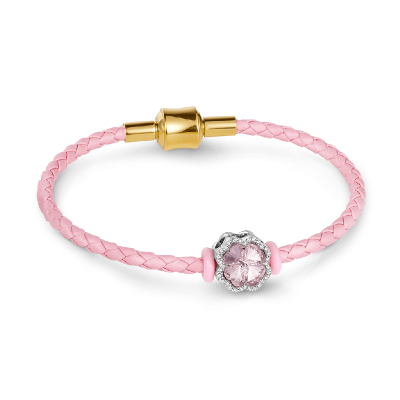 Pink Snap Basic Bracelet