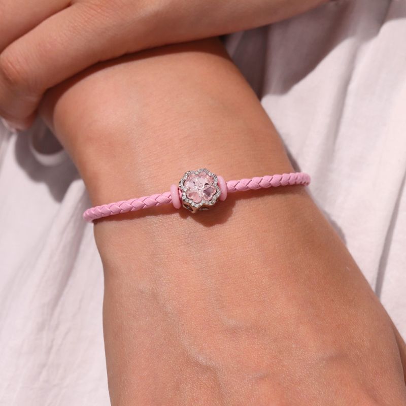 Pink Snap Basic Bracelet