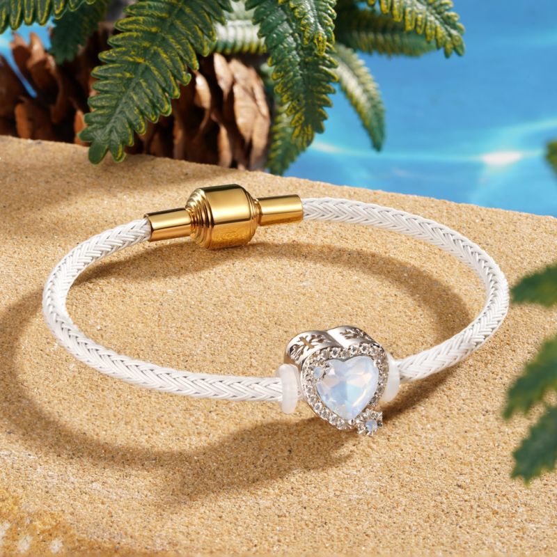 White Snap Basic Bracelet